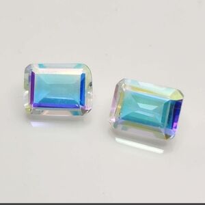 3.16 ct Natural Mercury Glow Mystic Quartz Pair